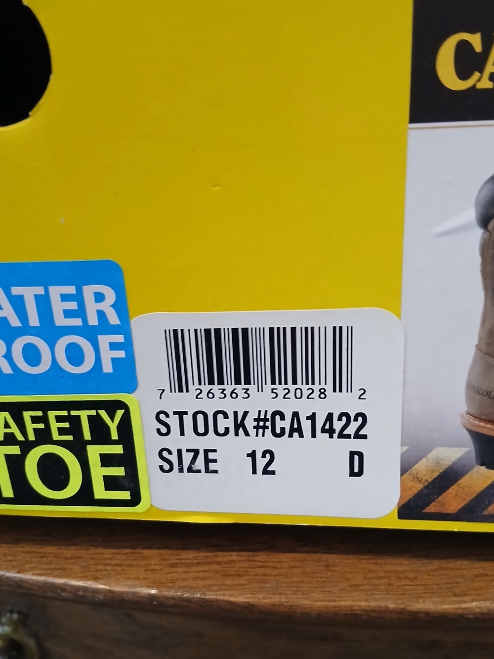 Carolina 9" Steel Toe Waterproof Men's 12 Work Boots New In Box - Picture 5 of 6